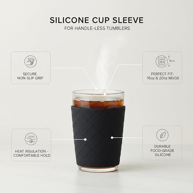 Silicone Cup Sleeve for 16oz and 20oz Mugs, Heat Insulation Grip for - Image 5