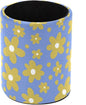 Yellow Flowers Leather Pen Holder by Unknown