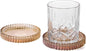 Glass Coasters Round Cup Mat, Decorative Wine Bottle Coaster, Crystal Drink by Unknown