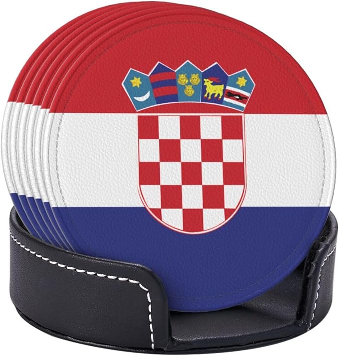 Croatian Flag Coasters for Drinks - Image 8