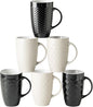 AmorArc 20 oz Large Coffee Mugs Set of 6, Tall Ceramic Coffee Cups | 3 Assorted by AmorArc