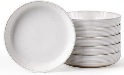 famiware Milkyway 33 oz Pasta Bowls Set of 6, Scratch-Resistant Stoneware Salad by Famiware