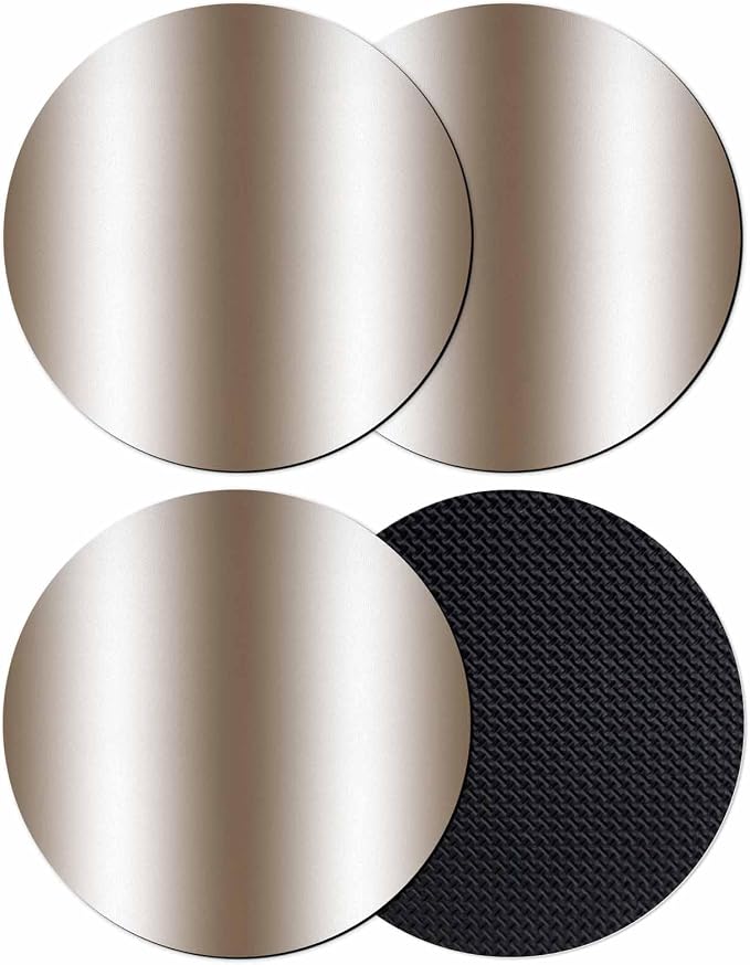 Ombre Brown Coasters Set of 4, Modern Minimalist Geometric Gradient Color by PIEPLE