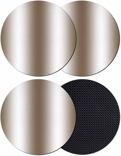 Ombre Brown Coasters Set of 4, Modern Minimalist Geometric Gradient Color by PIEPLE