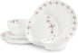 Cello Regal Dinnerware Set of 18 pieces, Service for 6, Chip & Scratch Resistant, Lightweight Round Plates and Bowls Set, Microwave & Dishwasher safe, Opalware Dinner Set, Block Buster