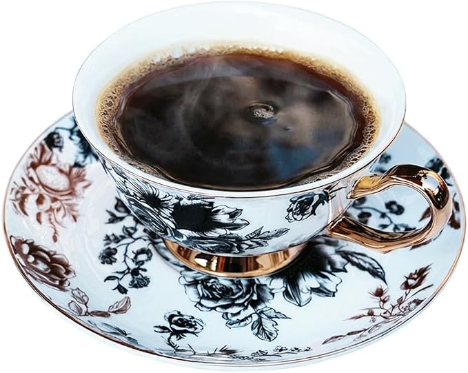Bone China Tea Cup and Saucer Set - Image 5
