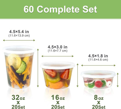 Dipoo 60 Sets Deli Containers - Image 2