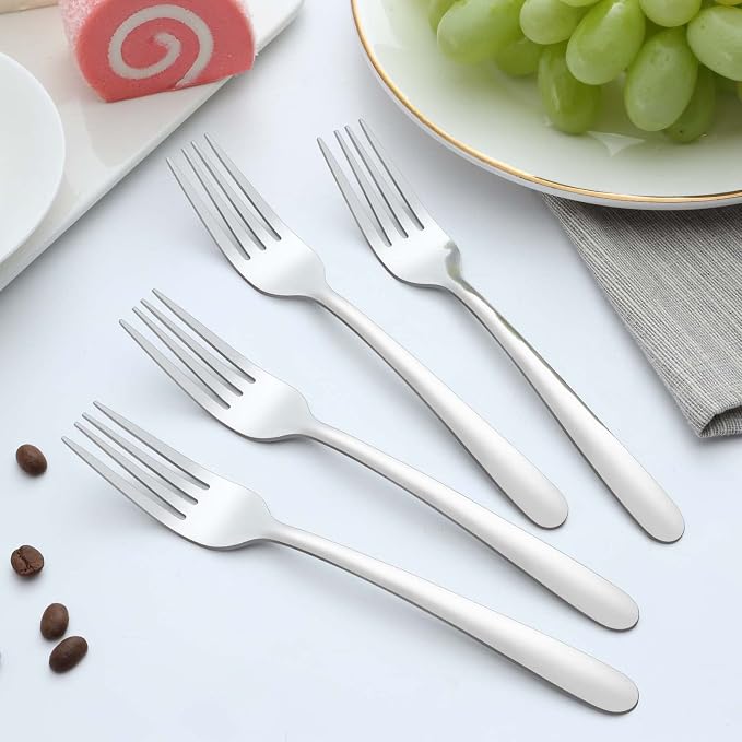 36 Piece Salad Forks, 7 Inch Small Forks in Stainless Steel mirror polished and - Image 6