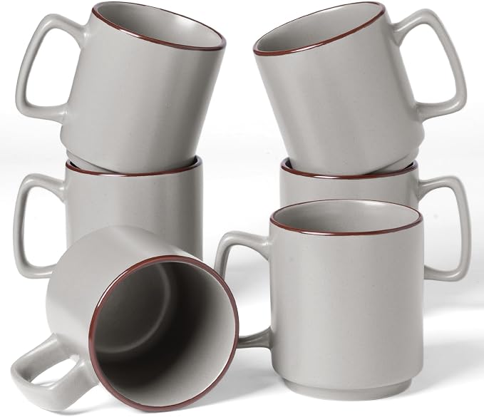 famiware Coffee Mugs Set of 6, Nebula 14oz Coffee Mugs Ceramic Cup Set | by Famiware