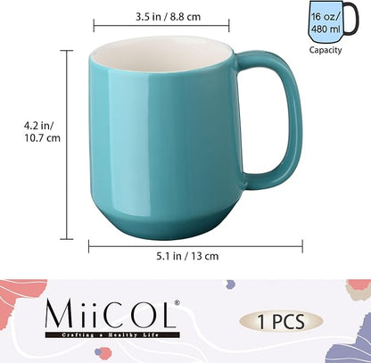 Miicol Ceramic Coffee Mug, 16 oz Large Coffee Cup, Tea Mug - Image 3