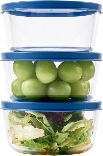 12-Piece Glass Food Storage Containers Set | 2-Cup, Leakproof | Microwave - Image 2