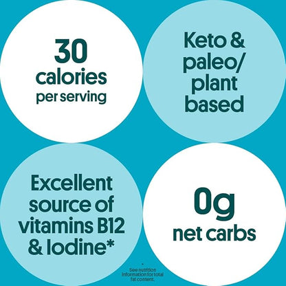 Gimme Seaweed Organic Premium Roasted Seaweed Snacks, Sea Salt, 20 Count, Keto, Vegan, Gluten-Free, Great Source of Omega3s and Iodine, Healthy On-The-Go Snack for Kids and Adults