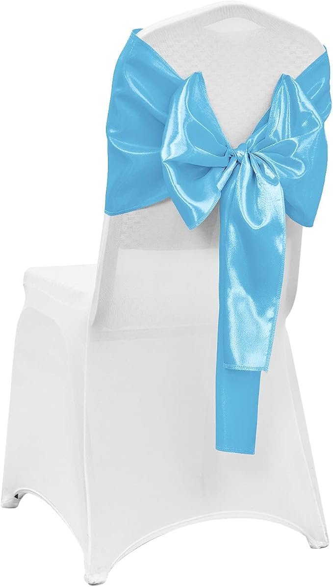 10-Pack Blue Satin Table Runner 12 x 108 Inch Long Bright and Smooth Silk - Image 6