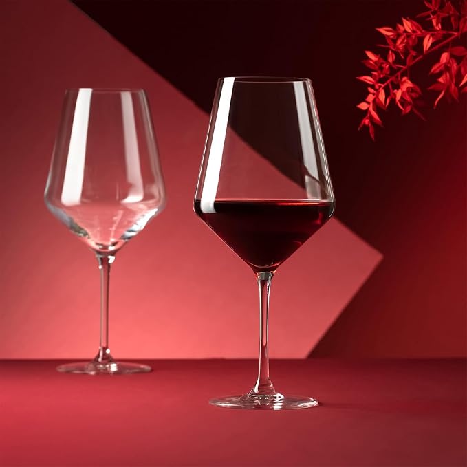 Krosno Crystal Red Wine Glasses | Set of 4 | 24.7 oz | Avant-garde Collection | - Image 5
