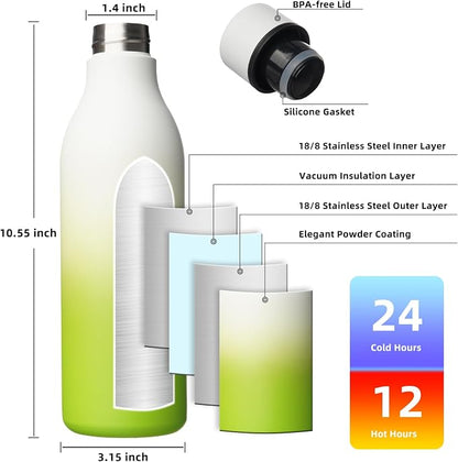 BJPKPK 25oz Insulated Water Bottle, Stainless Steel Bottle - Image 3