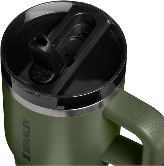 STANLEY Quencher ProTour Flipstraw Tumbler, 20 oz, Dried Pine | Built-In Straw - Image 2