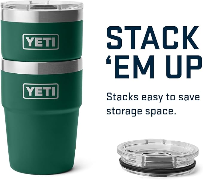 YETI Rambler 16 oz Stackable Tumbler, Vacuum Insulated, Stainless Steel - Image 7