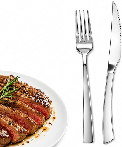 SANTUO 20-Piece Steak Knife and Fork Set by SANTUO