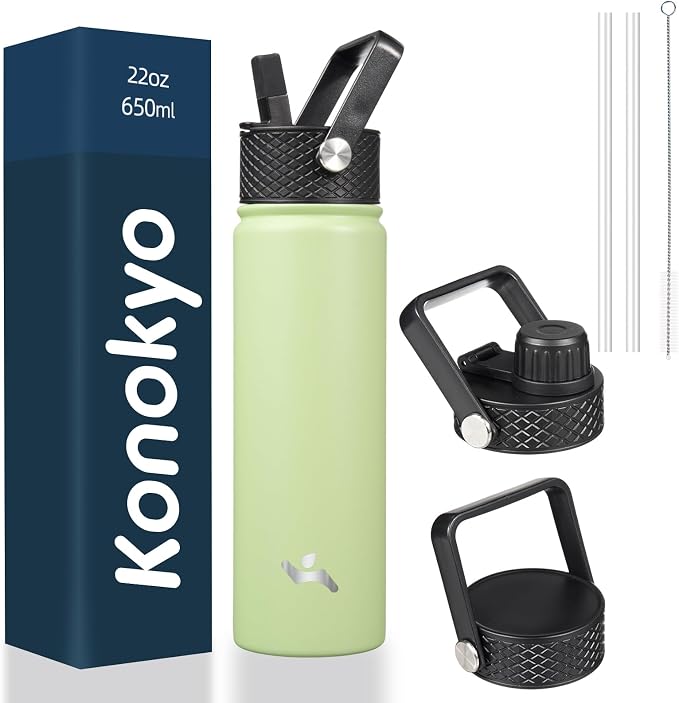 Konokyo 22 oz Insulated Stainless Steel Water Bottle by Konokyo