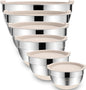 Umite Chef Mixing Bowls with Airtight Lids, 6 piece Stainless Steel Metal by UmiteChef
