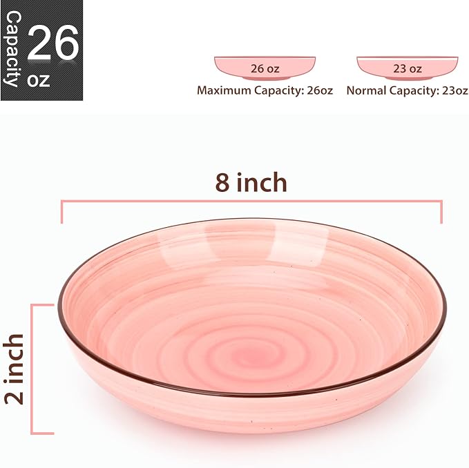 KitchenTour Ceramic Pasta Bowls - Image 2