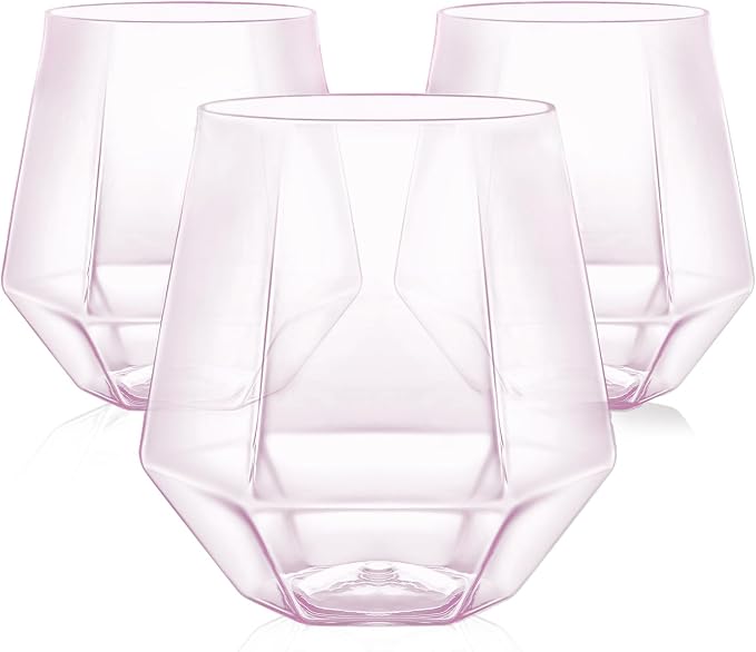 40 Pack Plastic Wine Glasses, 12 Oz Disposable Cocktail Whiskey Glasses | by Maaacute