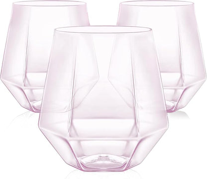 40 Pack Plastic Wine Glasses, 12 Oz Disposable Cocktail Whiskey Glasses | by Maaacute