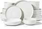 Stoneware Dinnerware Set with Pasta Bowls, Service by FamiwarePremium