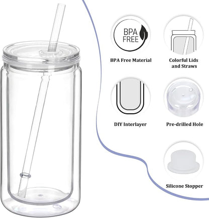 12 Pack Plastic Snow Globe Tumbler - Image 5