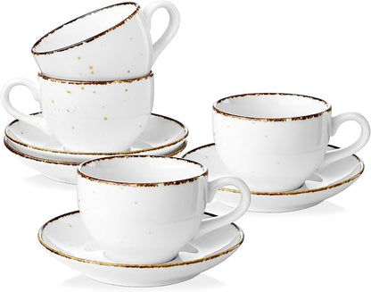 8 oz Porcelain Cappuccino Cups by Yedio