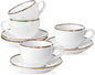8 oz Porcelain Cappuccino Cups by Yedio