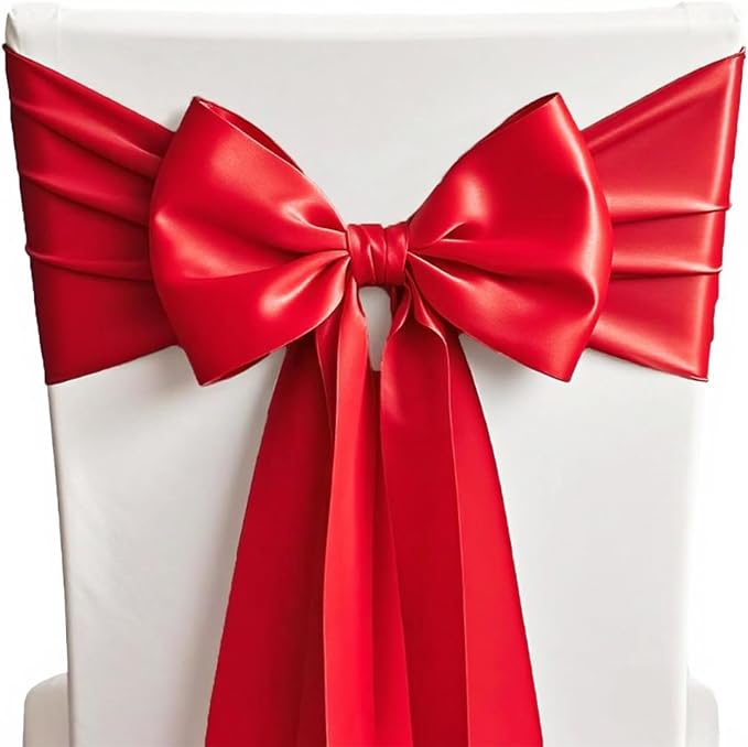 10 Pack Satin Red Table Runners 12 X 108 Inches Wedding Table Runner - Image 5