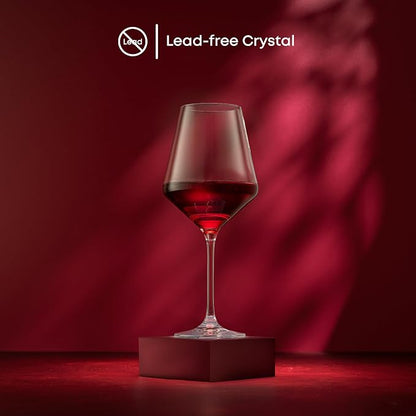 JoyJolt Layla Italian Red Wine Glasses, 17 oz Clear – Made in Europe - Image 6