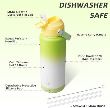 BJPKPK 24oz Insulated Water Bottle, Stainless Steel Bottle - Image 3