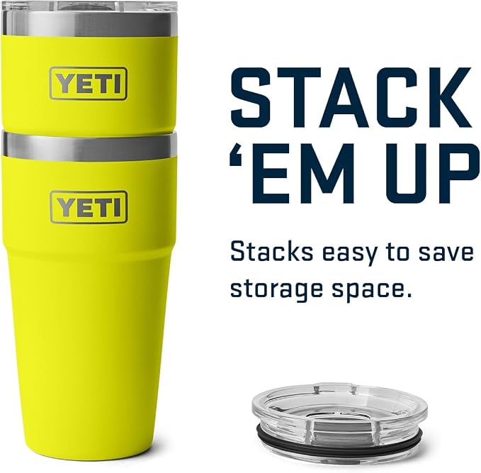 YETI Rambler 20 oz Stackable Tumbler, Stainless Steel, Vacuum Insulated - Image 8