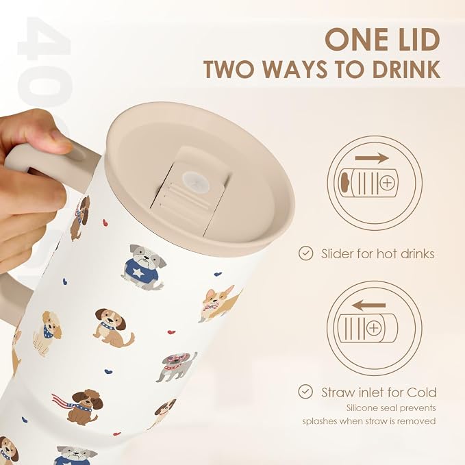 SANDJEST Dogs 40oz Tumbler - Image 4