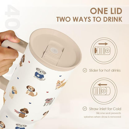 SANDJEST Dogs 40oz Tumbler - Image 4