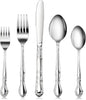 New Star Foodservice Rose Pattern 18/0 Stainless Steel Flatware Set, 60-Piece by NewStarFoodservice