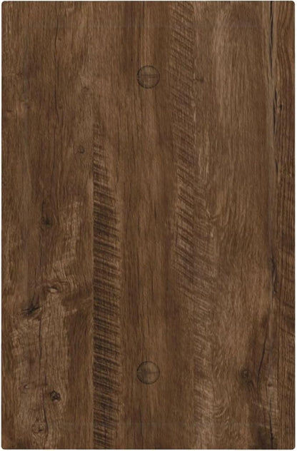 Light Switch Cover Brown Rustic Wood Grain Farmhouse Wall Plate Cover 1 Gang Blank No Device Decorative Outlet Covers Electrical Switchplate for Cabin Bedroom Decor