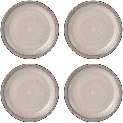 Pfaltzgraff Sadie 16-Piece Cream Dinnerware Set, Service for 4, Durable Stoneware Plates and Bowls with Classic Design, Microwave and Dishwasher Safe