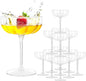 LIYH 20 Pcs Plastic Champagne Glasses 8 oz Champagne Flutes Plastic Cocktail by LIYHLoveinyourheart