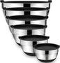 Umite Chef Mixing Bowls with Airtight Lids，6 piece Stainless Steel Metal by UmiteChef