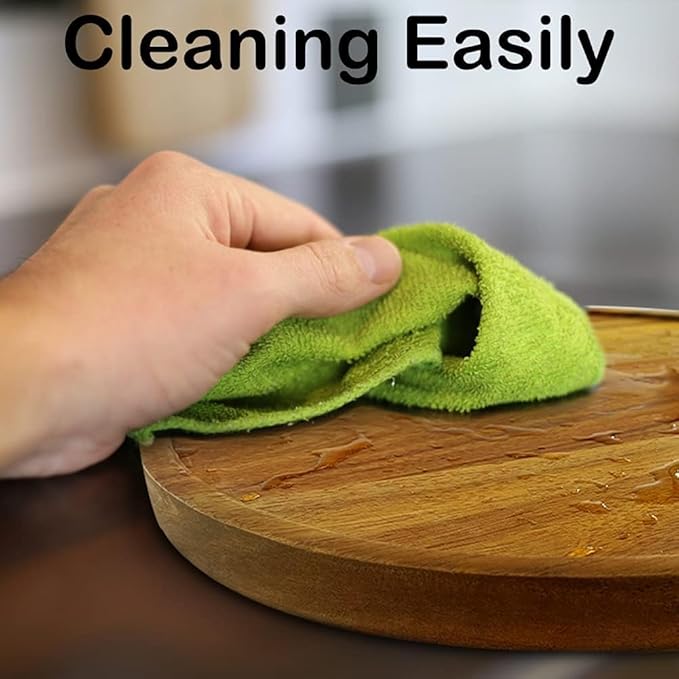 14" Acacia Wood Lazy Susan Organizer Kitchen Turntable for Cabinet Pantry Table Organization