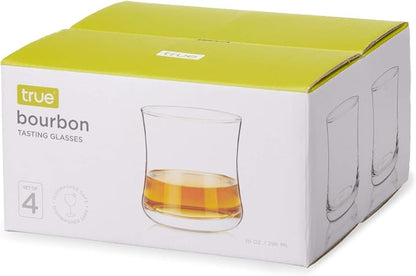 True Bourbon Glass, Whiskey Glasses, Home Bar Glassware, 10 oz Set of 4 - Image 9