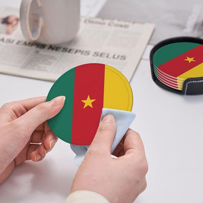 Cameroonian Flag Coasters for Drinks - Image 5
