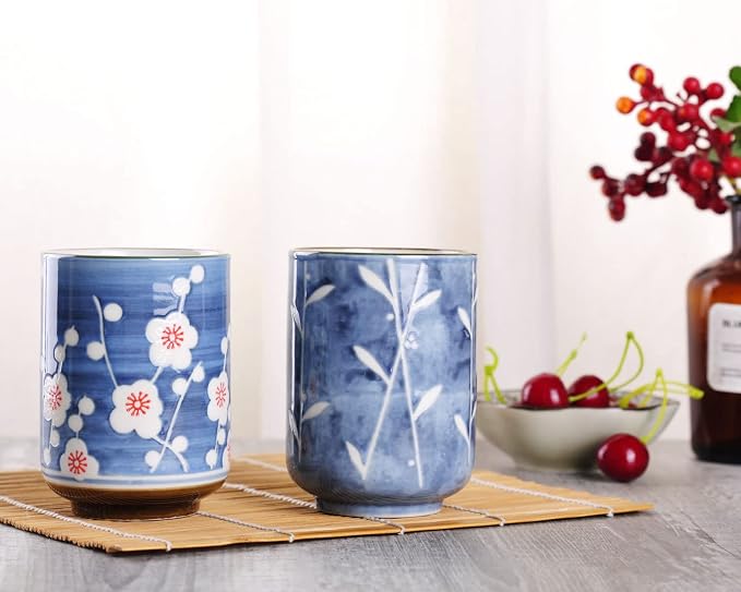 WHJY 10oz Transitional Chinese/Japanese style Handle-less Ceramic Tea cups - Image 4