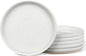 LIANYU Stoneware Dinner Plates Set of 6, 10.5 Inch Large Ceramic Salad Plates for Kitchen, Porcelain Round Serving Dishes Set, Oven, Microwave & Dishwasher Safe, Scratch Resistant, Snowy White