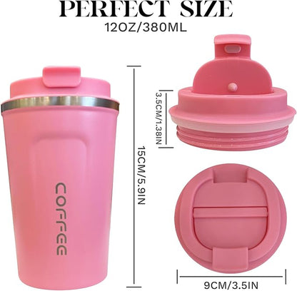 Insulated Travel Coffee Mug, Stainless Steel Coffee Cup - Image 4
