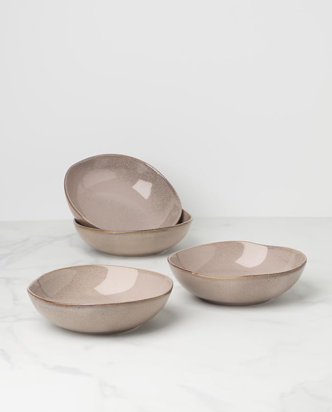 Oneida Dinnerware Set, Organic Shades Clay Pasta Bowls, Service - Image 2