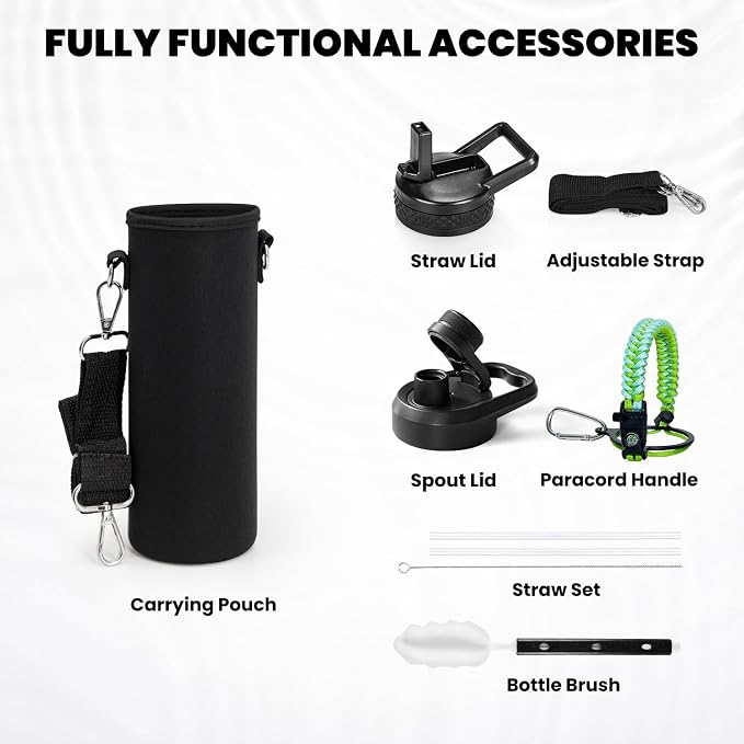 RAYMYLO Insulated Water Bottle 20 oz, Triple Wall Vacuum Stainless Steel | - Image 6